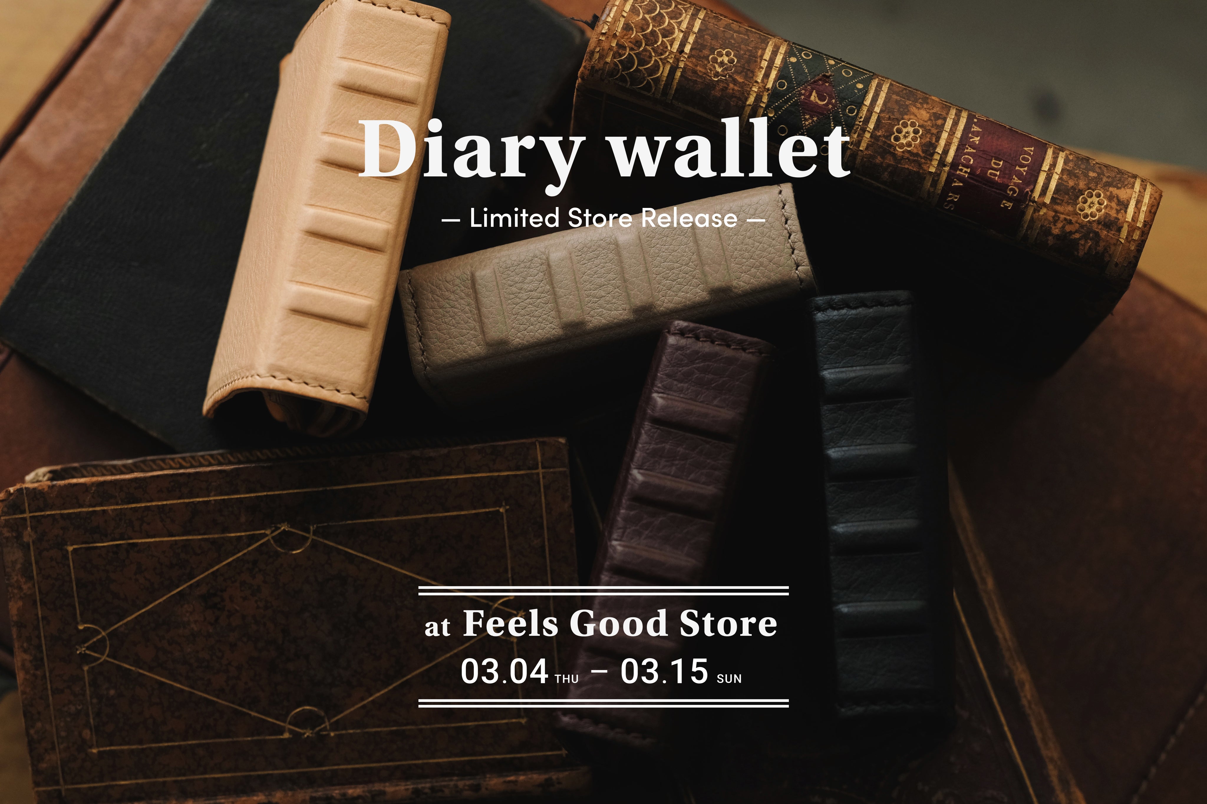 Diary Wallet「Flees Goods Store」にて期間限定販売が決定 – Laluce