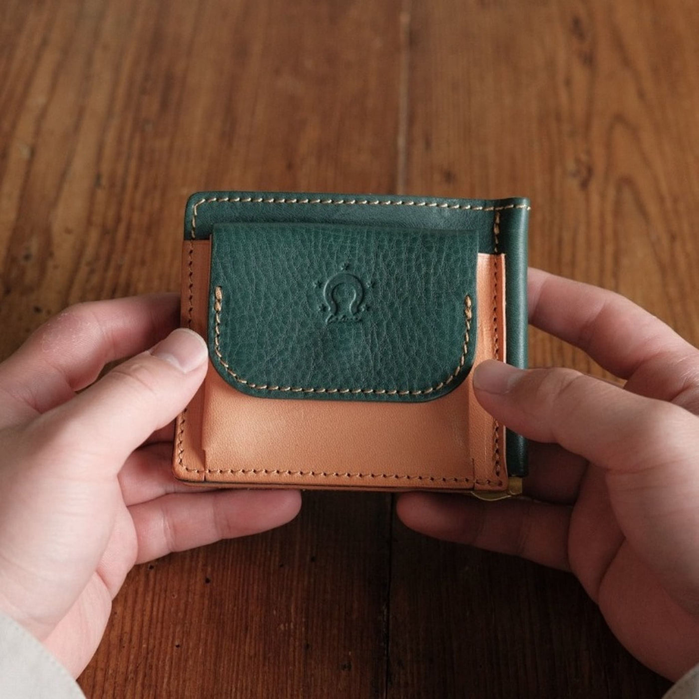 新品《 Maison Margiela 》レザー クリップ ウォレット 財布 - 折り財布